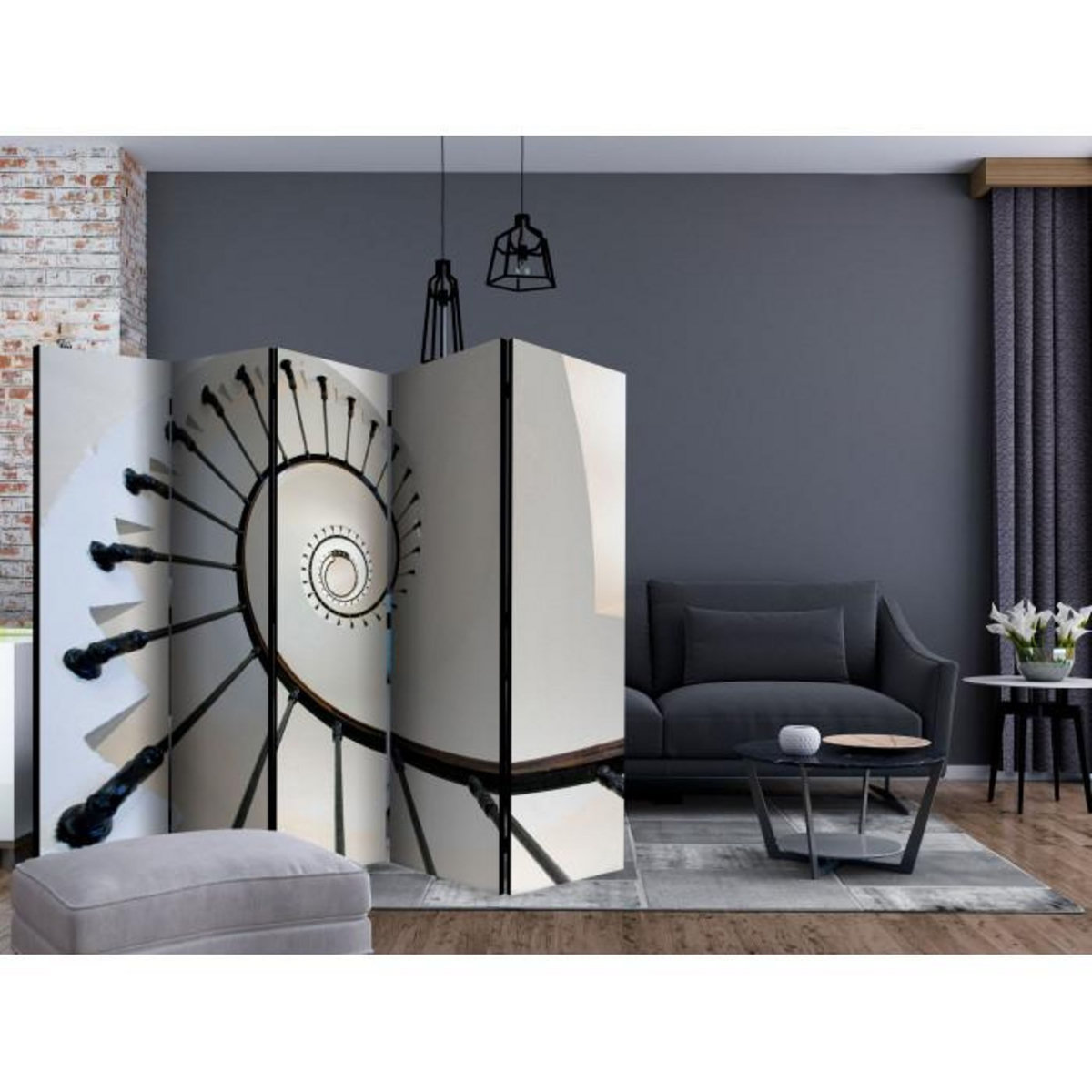 Paris Prix Paravent 5 Volets  Stairs Lighthouse  172x225cm