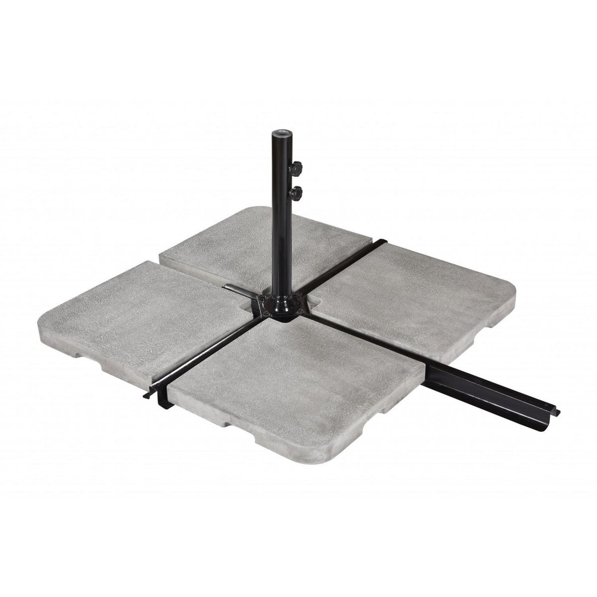 CENTRALE BRICO Dalle pour parasol excentré Seclin ton zinc, 22 kg