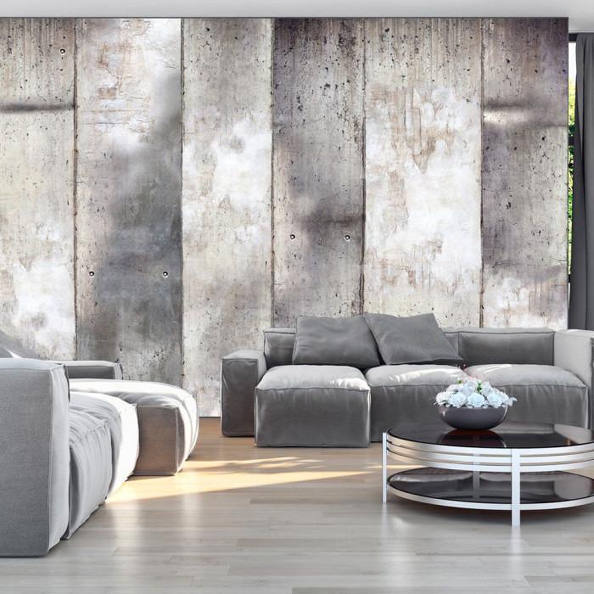 Paris Prix Papier Peint  Gray Stripes. Coloris disponibles : Multicolore