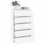 Voir la diapositive 5 : VIDAXL Commode Blanc 60x36x103 cm Bois d'ingenierie