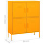 Voir la diapositive 6 : VIDAXL Armoire de rangement Jaune moutarde 80x35x101,5 cm Acier