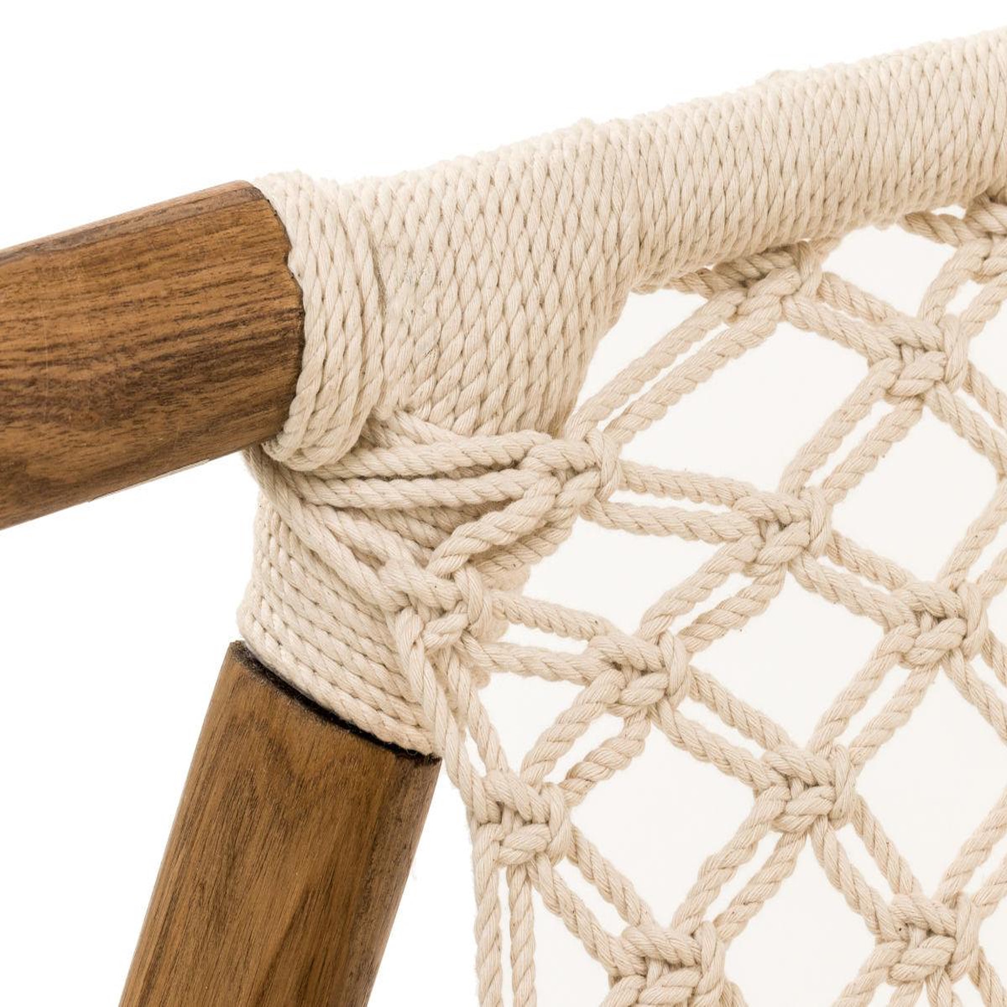 Voir la diapositive 5 : Jardiline Fauteuil de jardin en macramé coton - jardiline
