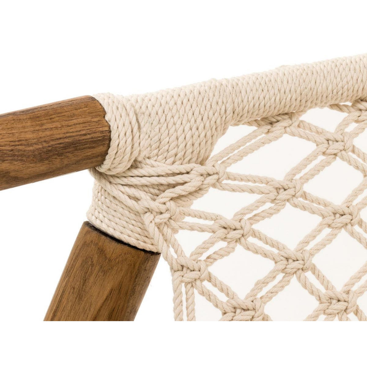 Jardiline Fauteuil de jardin en macramé coton - Jardiline