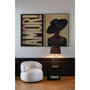 Voir la diapositive 5 : Paris Prix Tableau Inscription  Amor  102x142cm Noir & Doré