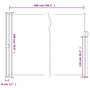 Voir la diapositive 6 : VIDAXL Auvent lateral retractable noir 180x600 cm