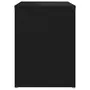 VIDAXL Table de chevet Noir 40x30x40 cm Agglomere