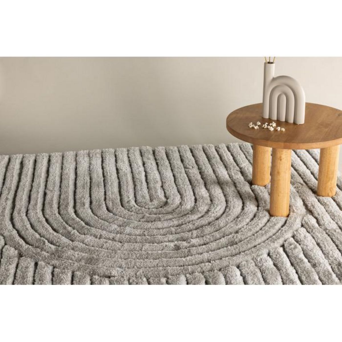 Paris Prix Tapis Déco Texturé  Niklas  200x290cm Grège