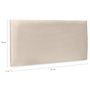 Voir la diapositive 5 : ID MARKET Lot de 6 panneaux muraux pour tête de lit YUMA 180 cm en tissu effet suédé beige