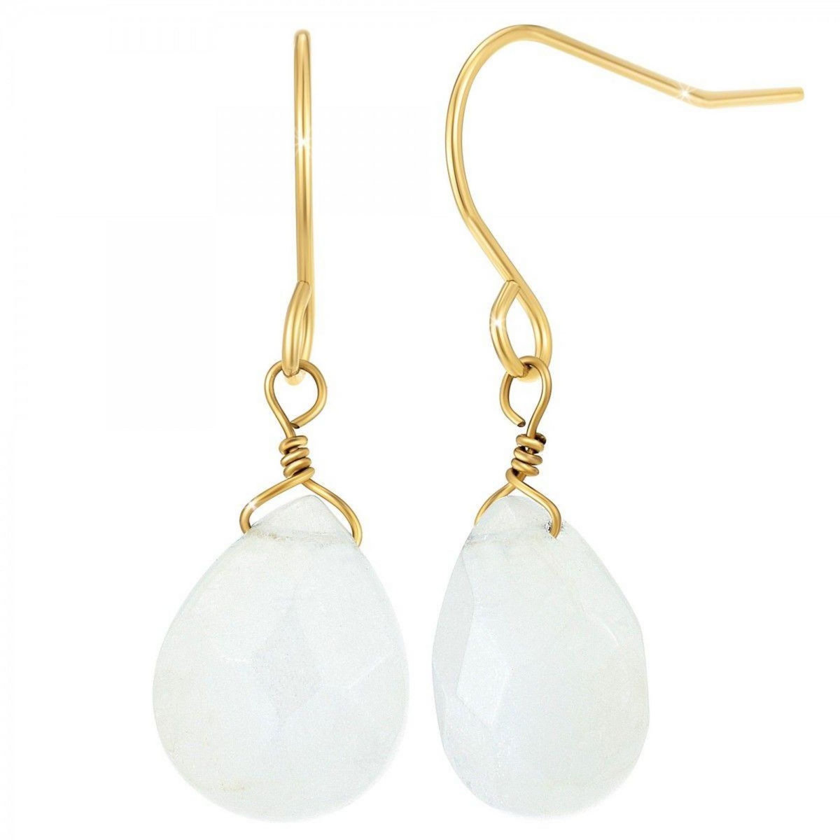 SC BOHEME Boucles d'oreilles SC Bohème ornées de quartz blanc