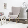 Voir la diapositive 2 : The Home Deco Factory Fauteuil de salon en bouclette RHEA