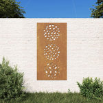 VIDAXL Decoration murale jardin 105x55 cm acier corten design feuille
