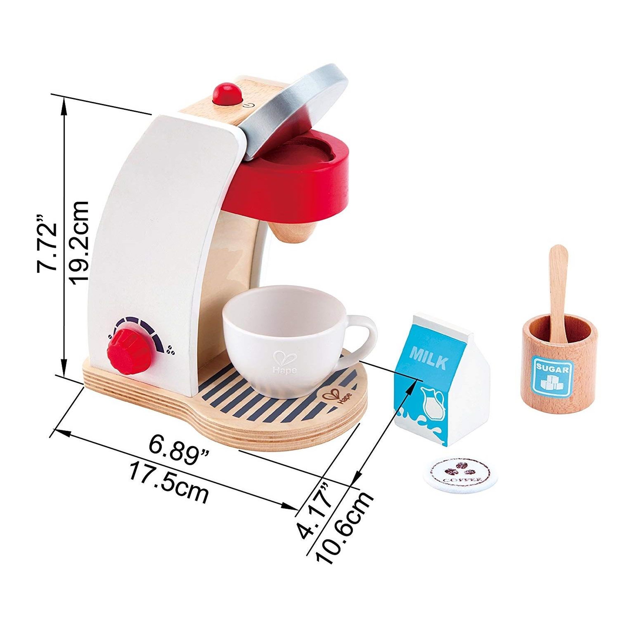 Voir la diapositive 5 : Hape Machine à Café, Jeu d'imitation en bois