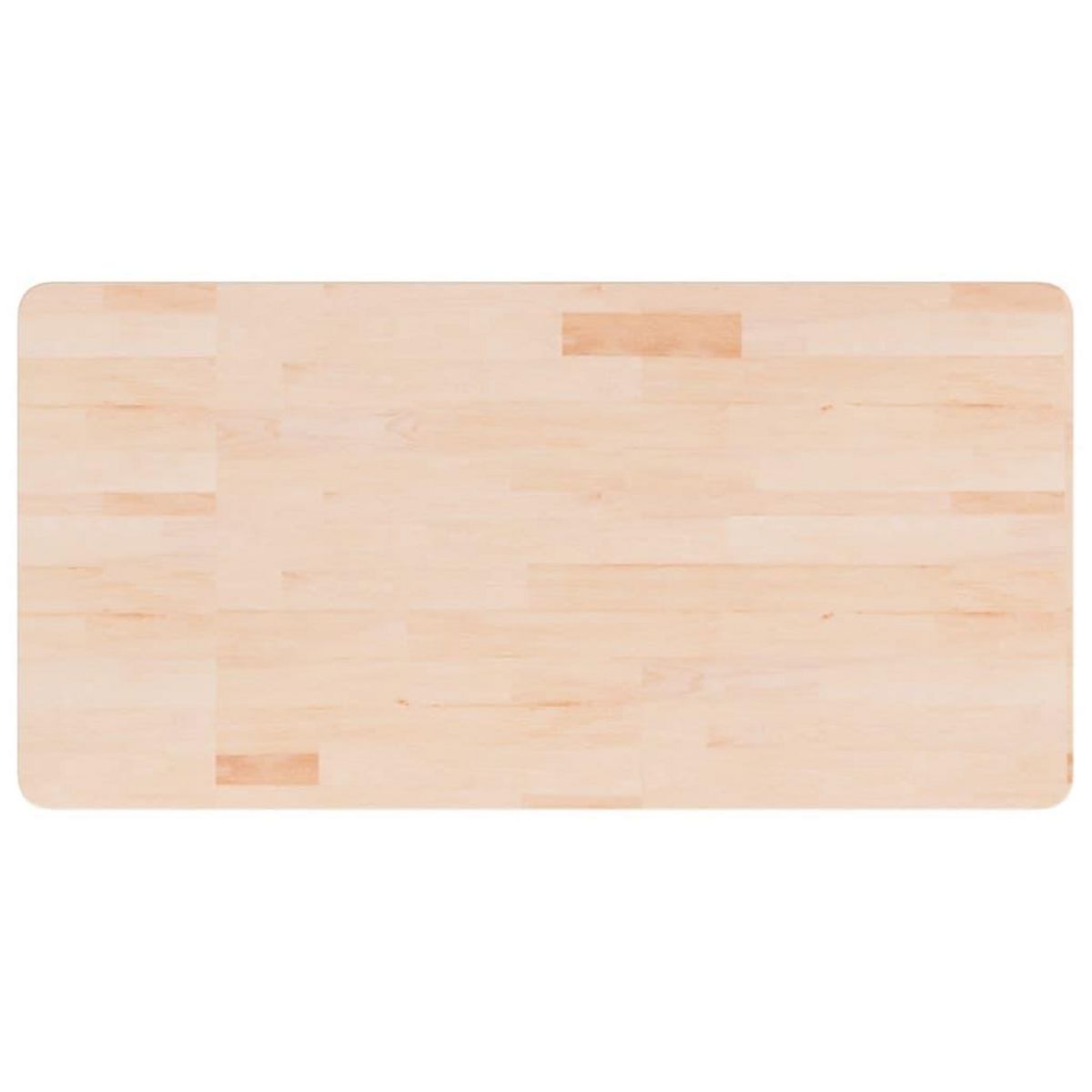 VIDAXL Comptoir de salle de bain 100x50x1,5 cm Bois massif non traite