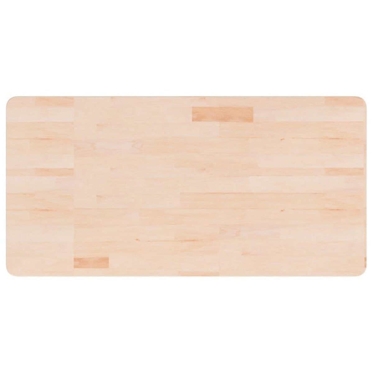 VIDAXL Comptoir de salle de bain 100x50x1,5 cm Bois massif non traite