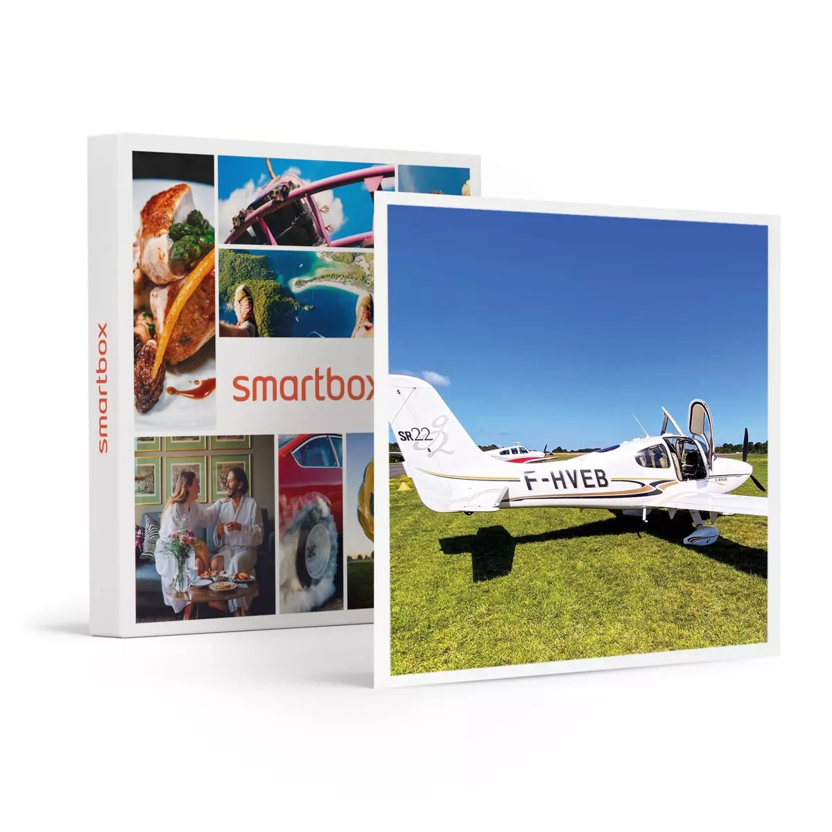 Smartbox 1h de vol privé en avion au-dessus de Lyon et ses alentours pour 3 personnes - Coffret Cadeau Sport & Aventure