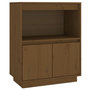 Voir la diapositive 2 : VIDAXL Buffet Marron miel 60x34x75 cm Bois massif de pin