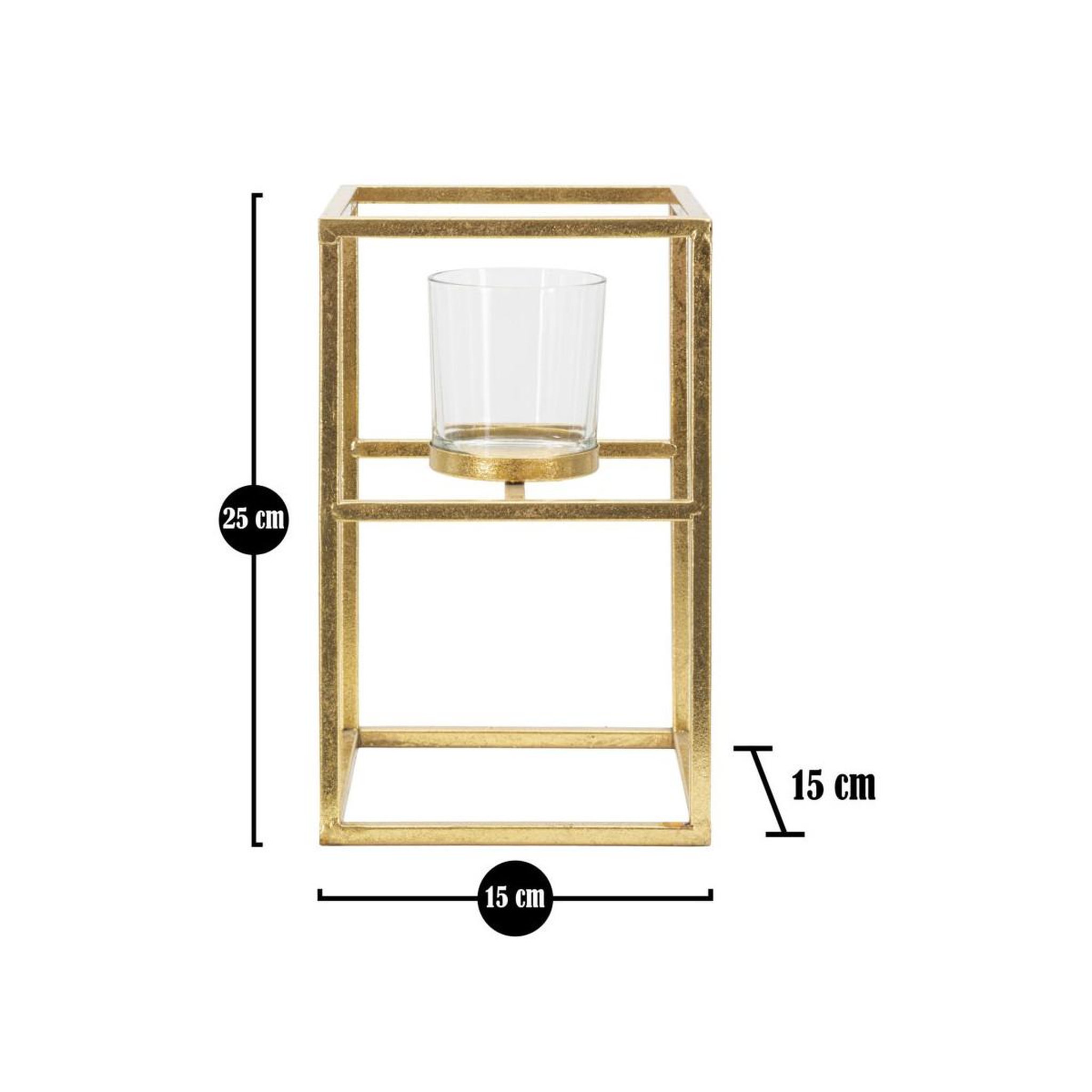Voir la diapositive 5 : Paris Prix Bougeoir design en métal  elegant  25cm or