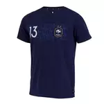 FFF Kante T-shirt Supporter Marine Homme Equipe de France. Coloris disponibles : Bleu