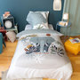 Voir la diapositive 1 : COTE DECO Housse de couette enfant 140x200 + 1 taie Eléphant