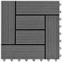 Voir la diapositive 4 : VIDAXL Carreaux de terrasse 22 pcs 30 x 30 cm 2 m^2 WPC Gris