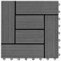 Voir la diapositive 4 : VIDAXL Carreaux de terrasse 22 pcs 30 x 30 cm 2 m^2 WPC Gris