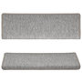 Voir la diapositive 4 : VIDAXL Tapis d'escalier 15 pcs 65x21x4 cm Gris clair
