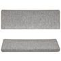 Voir la diapositive 4 : VIDAXL Tapis d'escalier 15 pcs 65x21x4 cm Gris clair