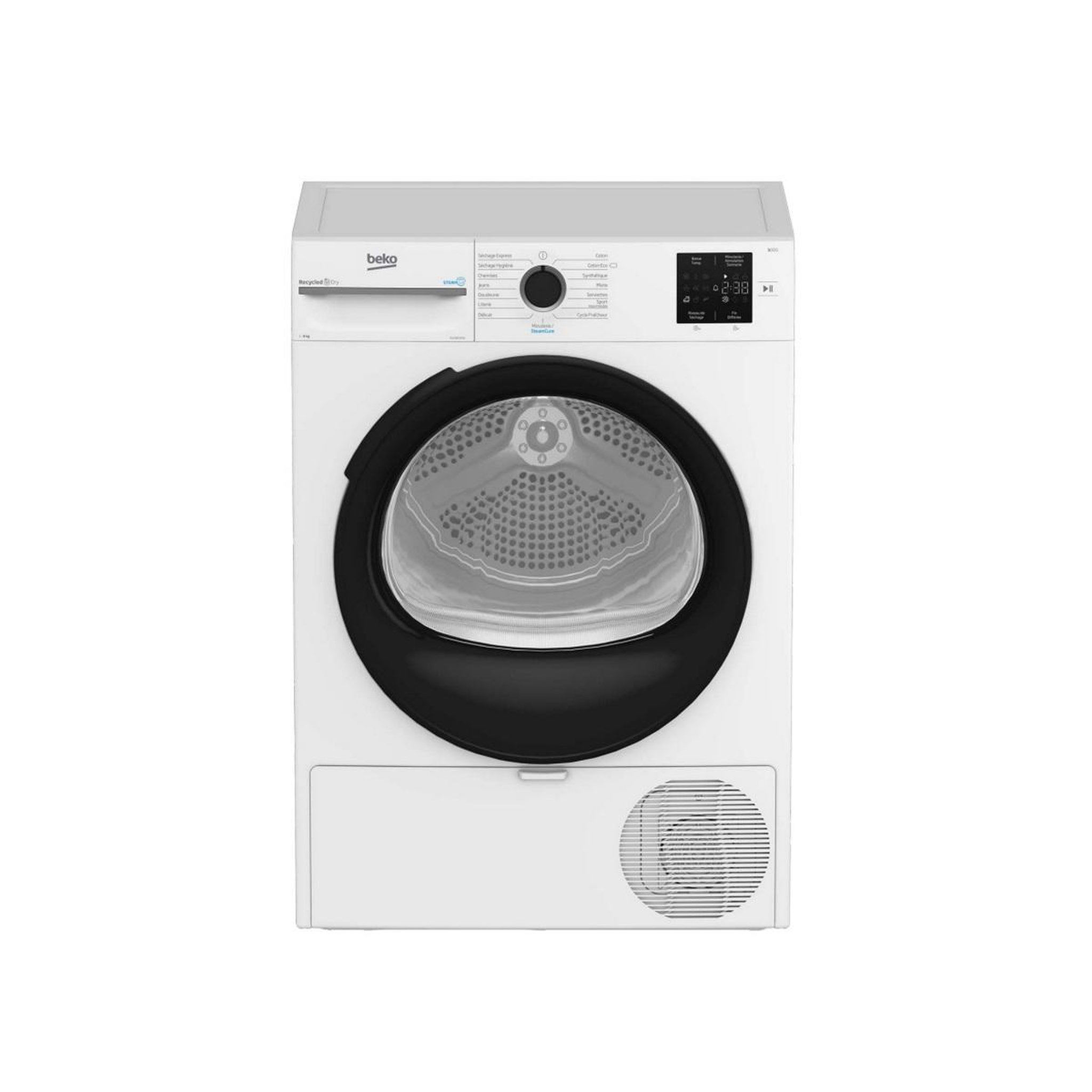 Beko Sèche-linge pompe à chaleur 60cm 8kg blanc - D3H18D93W