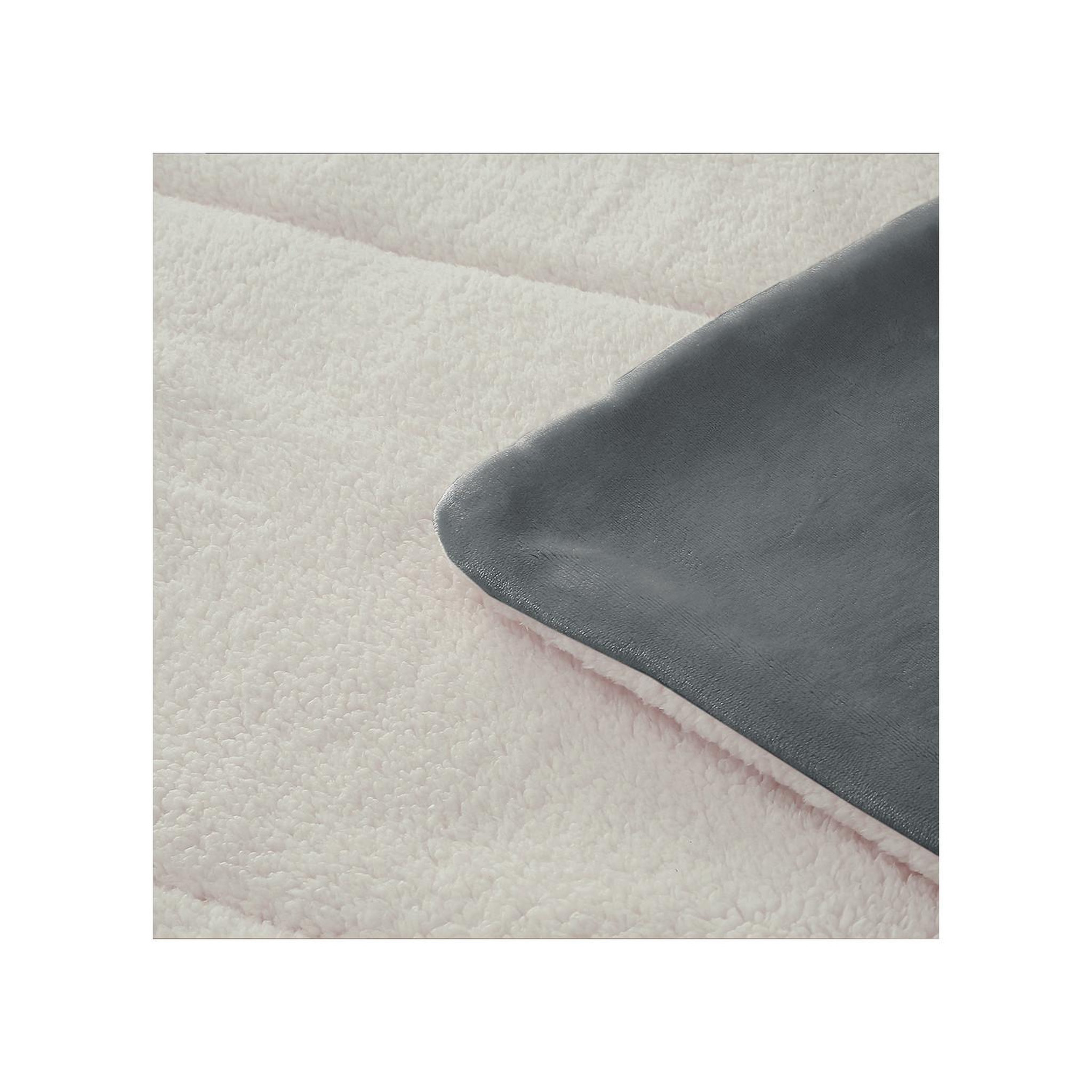 Voir la diapositive 4 : SOLEIL D'OCRE Couette polaire microfibre doublé sherpa bicolore, par soleil d'ocre