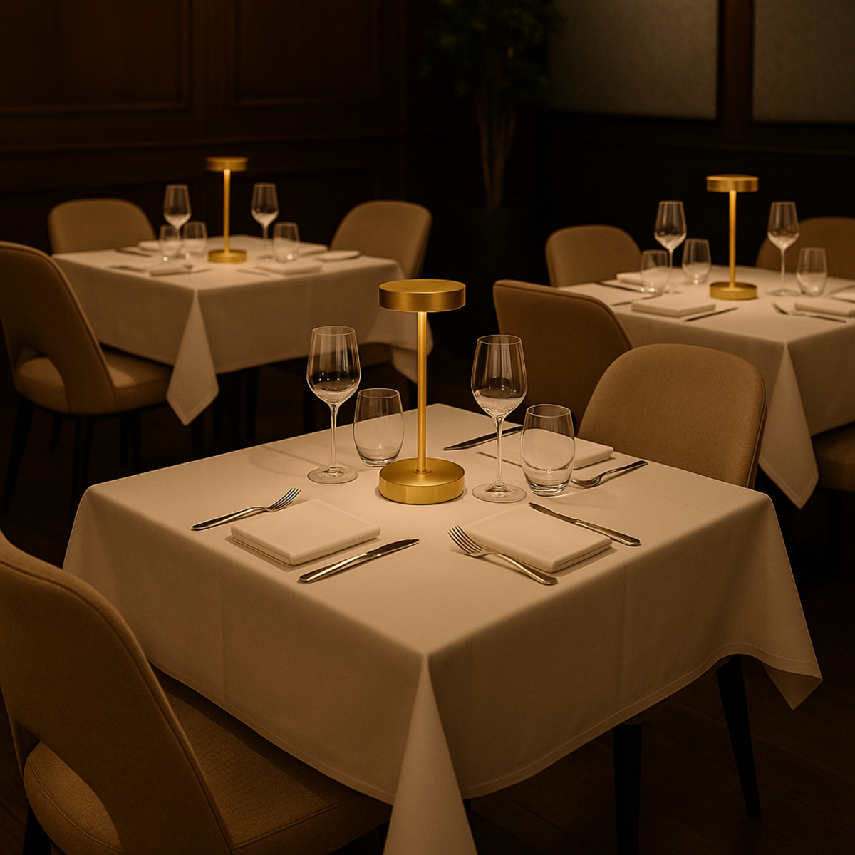 Lumisky Lampe de table design SANDY MINI Or Aluminium H25cm