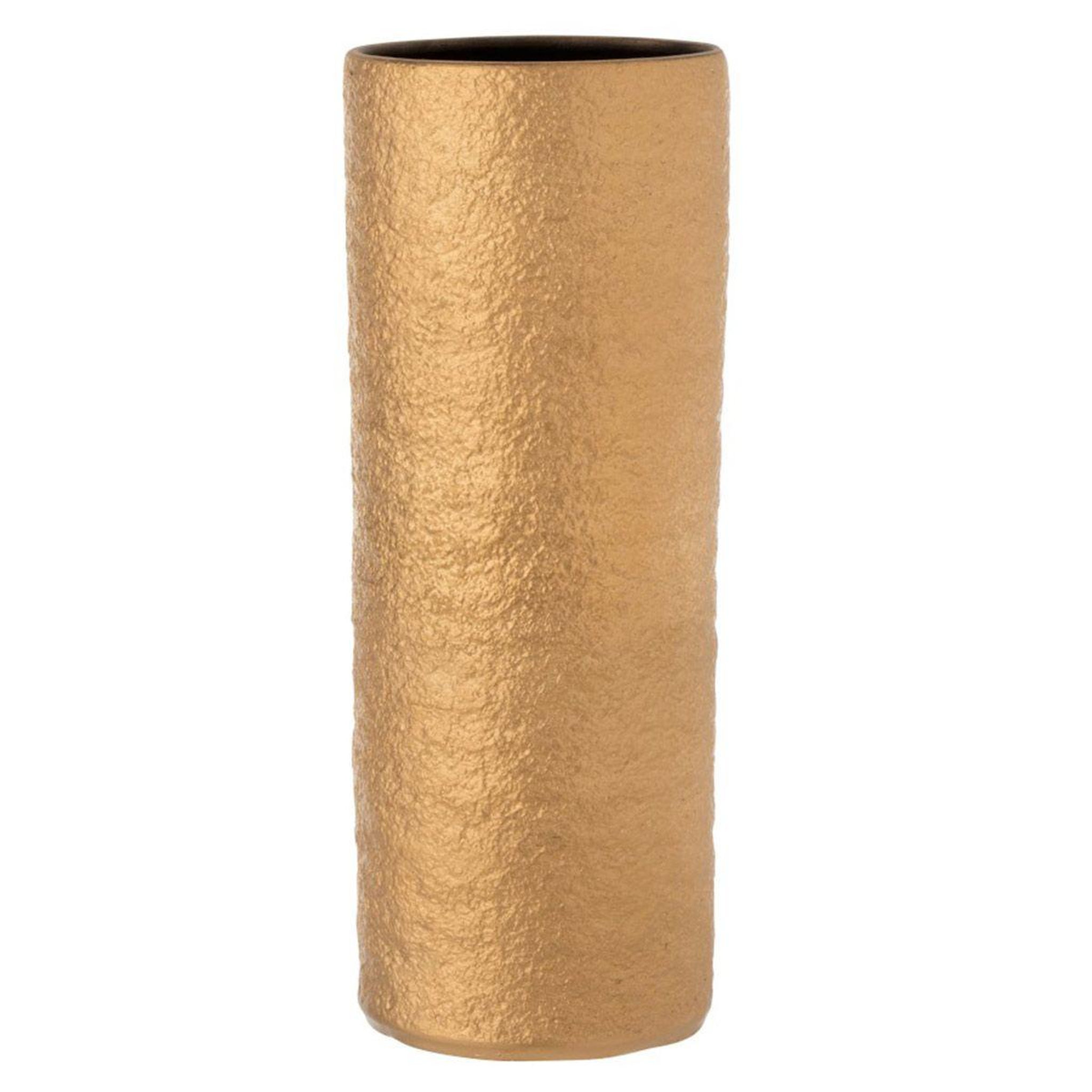 J-LINE Vase Design en Céramique  Gatsby  39cm Or