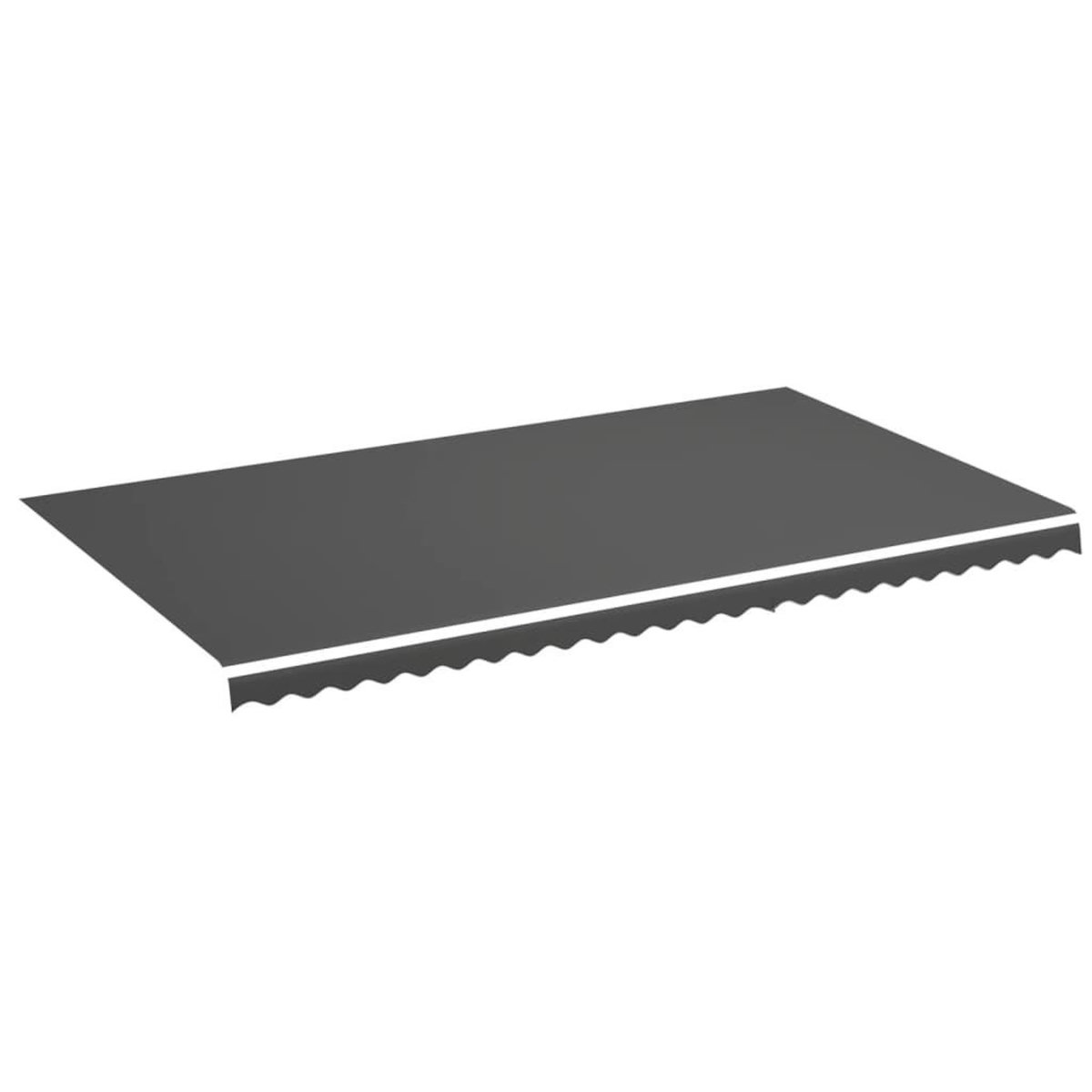 VIDAXL Tissu de remplacement pour auvent Anthracite 6x3,5 m