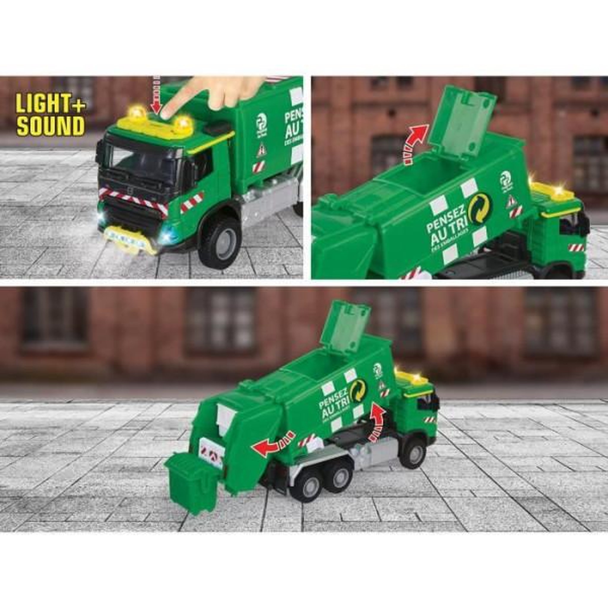 Voir la diapositive 5 : Majorette Véhicule Majorette GS Volvo Camion Poubelle 19 cm