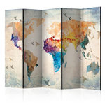 Paris Prix Paravent 5 Volets  Paper Birds  172x225cm