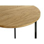 Voir la diapositive 3 : Paris Prix Table d'Appoint Ronde  Pika  52cm Chêne & Noir