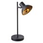 GLOBO Lampe à poser LED design industriel Fillo - Noir et doré