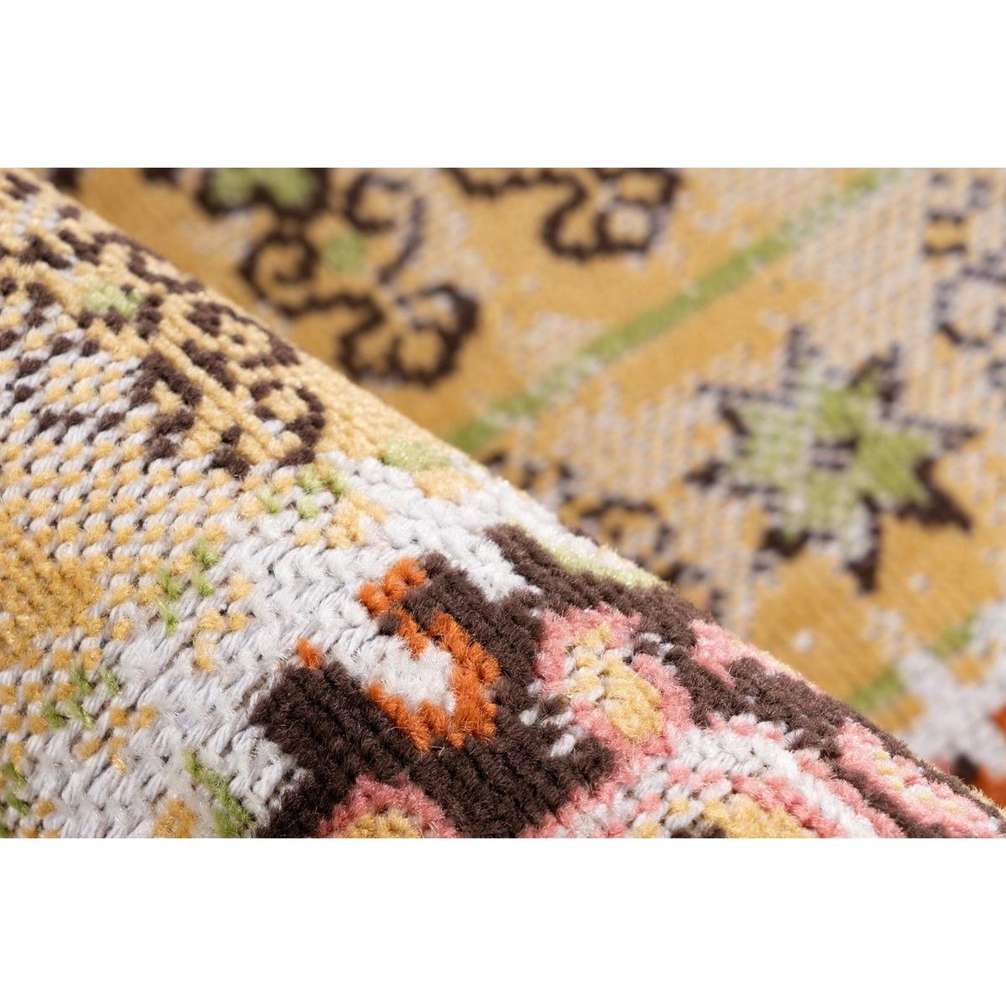 Voir la diapositive 3 : Paris Prix Tapis patchwork à poils courts  ariya  multicolore