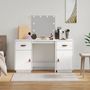 Voir la diapositive 4 : VIDAXL Ensemble de coiffeuse avec LED Blanc Bois de pin solide