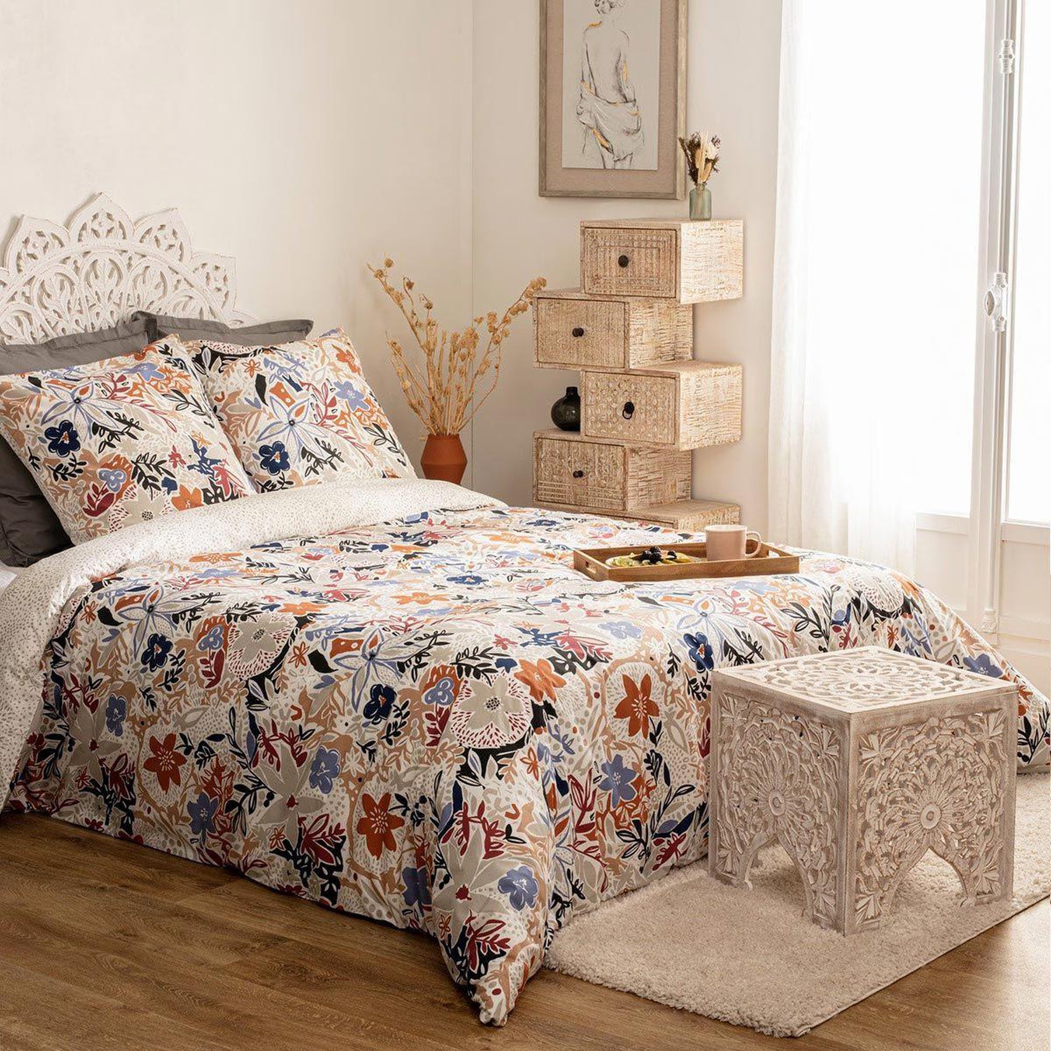 ATMOSPHERA Parure de lit 3 pièces  alesio  260x240cm multicolore