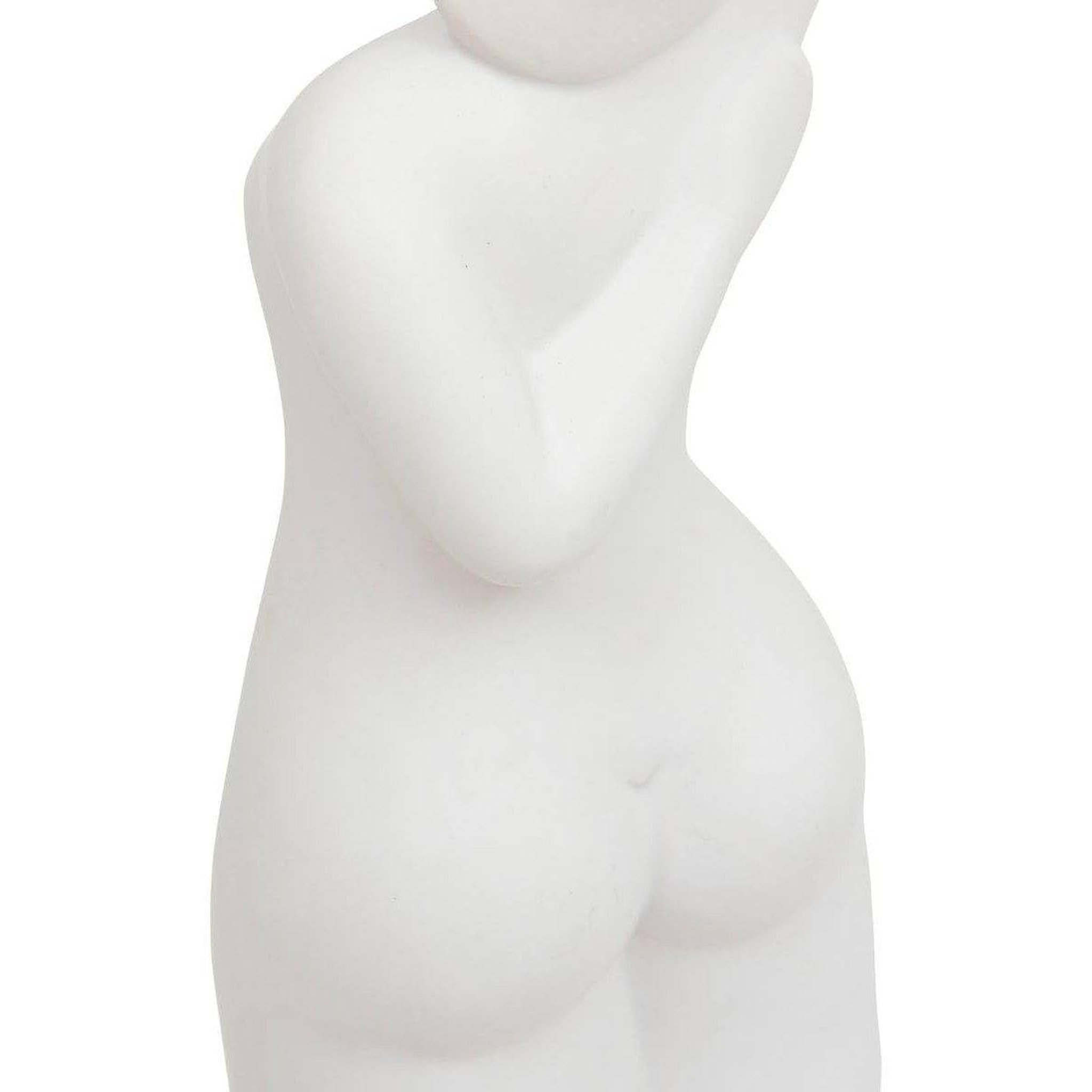 Voir la diapositive 3 : ATMOSPHERA Statuette femme en céramique  soleya  28cm blanc