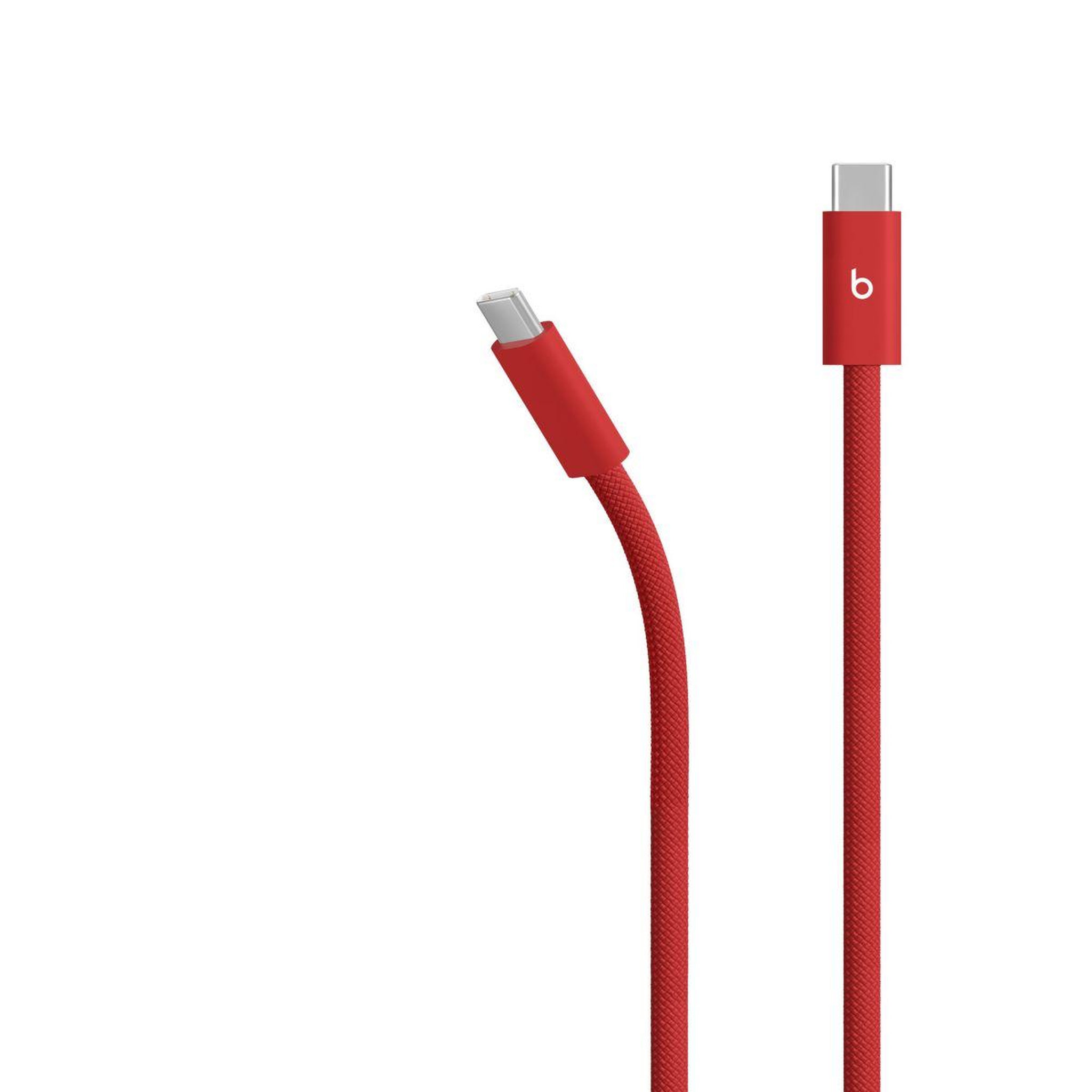 Voir la diapositive 2 : BEATS Câble usb c vers usb-c 240w 3m tressé rouge flash