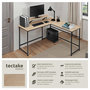 Voir la diapositive 2 : tectake Bureau Style industriel avec Fixation du moniteur coulissant