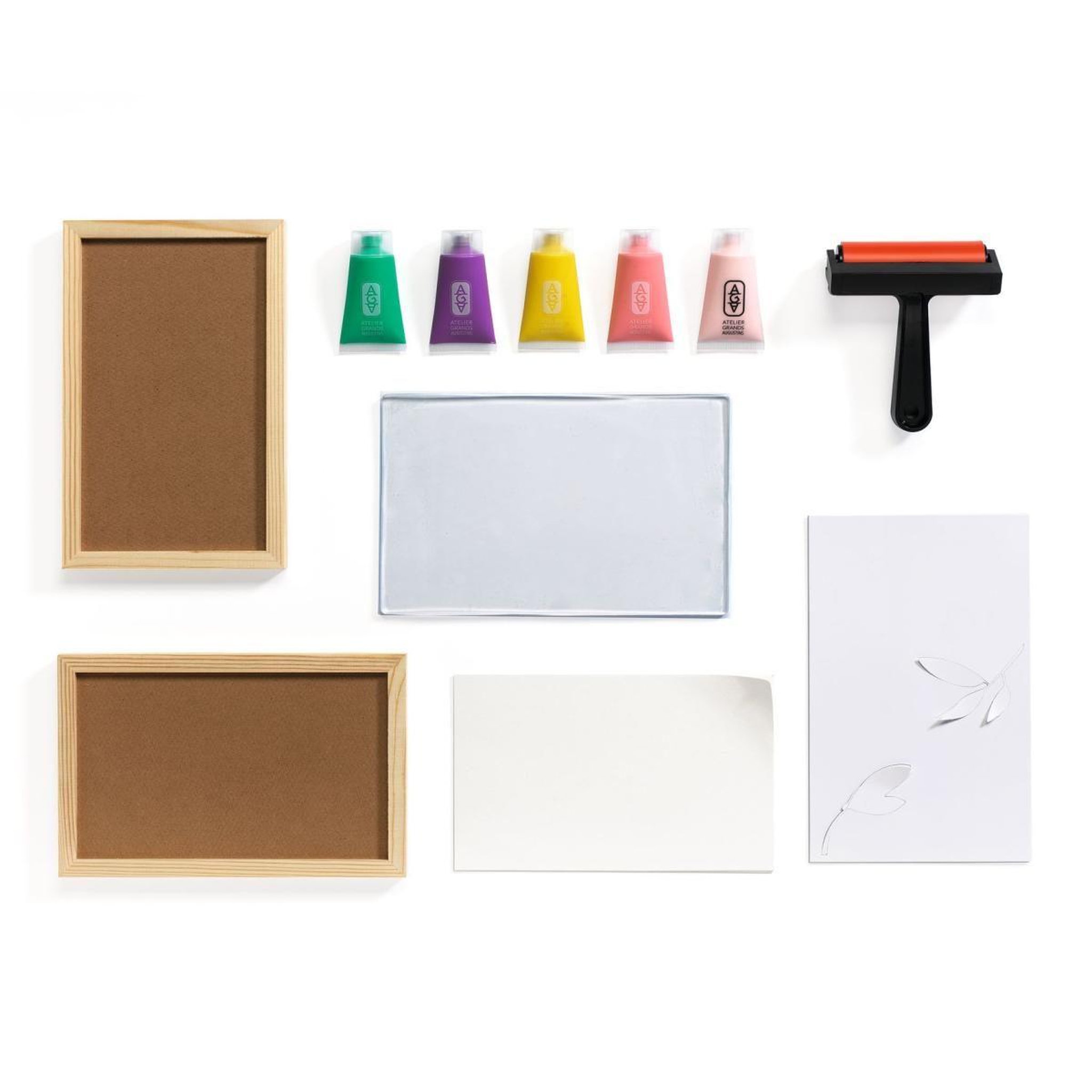 Voir la diapositive 3 : Djeco Coffret atelier 46 - impression gel