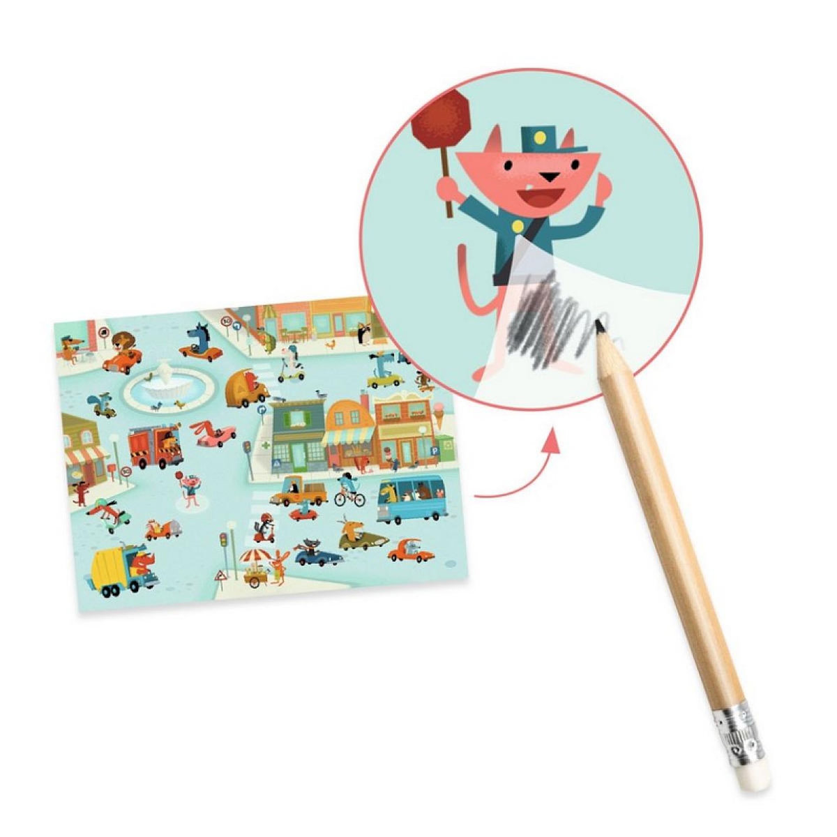 Djeco DECALCOMANIES - Asphalte -