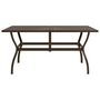 Voir la diapositive 2 : VIDAXL Table de jardin Marron 140x80x72 cm Acier
