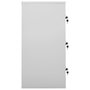 Voir la diapositive 3 : VIDAXL Armoire a casiers Gris clair et rouge 90x45x92,5 cm Acier