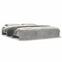 Voir la diapositive 2 : VIDAXL Cadre de lit sans matelas gris beton 200x200 cm bois ingenierie