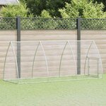 VIDAXL Cage pour poules argente 300x105x120 cm acier galvanise