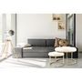Voir la diapositive 3 : Paris Prix Lot de 2 Tabourets  Becky  60cm Ivoire & Or