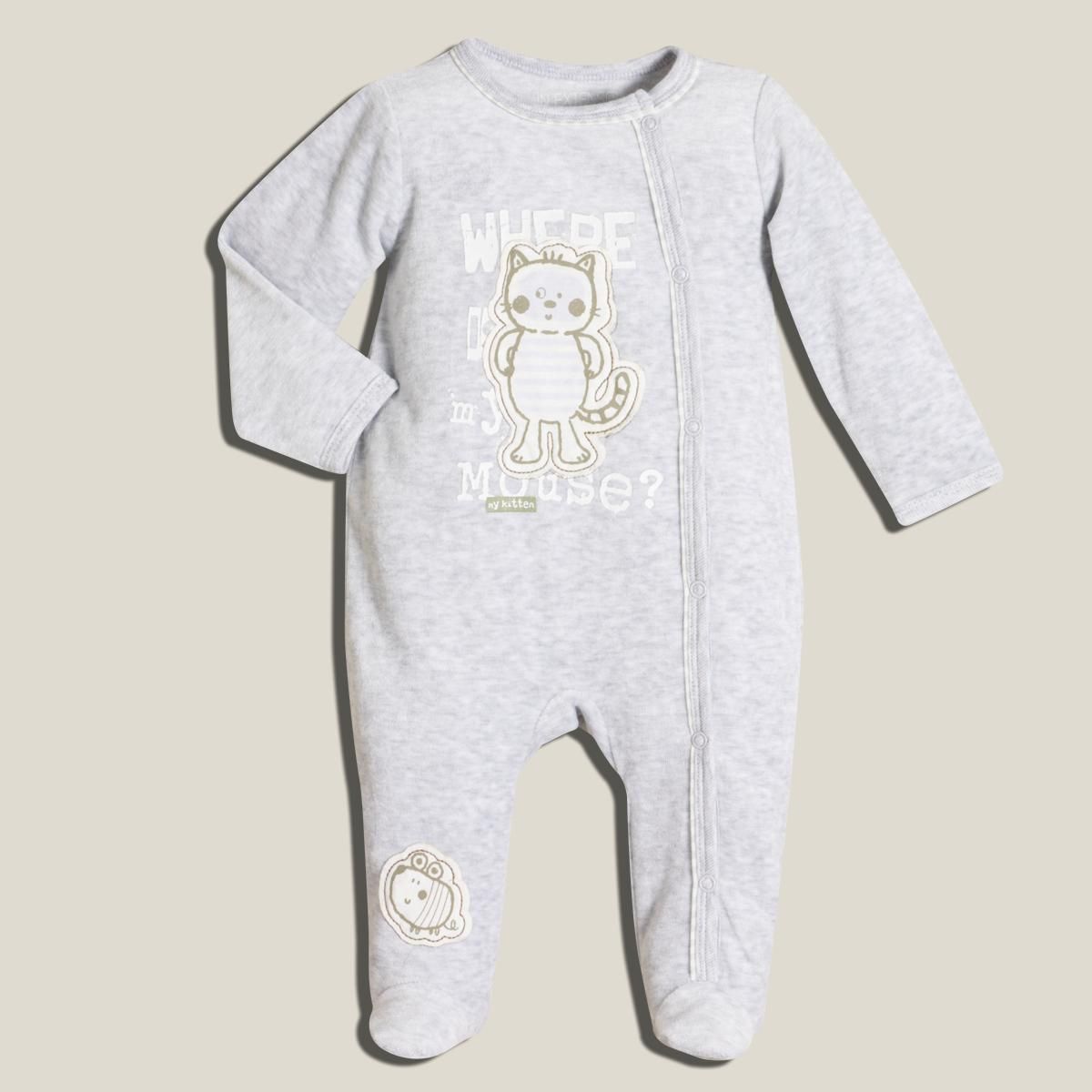 IN EXTENSO Pyjama en velours bébé